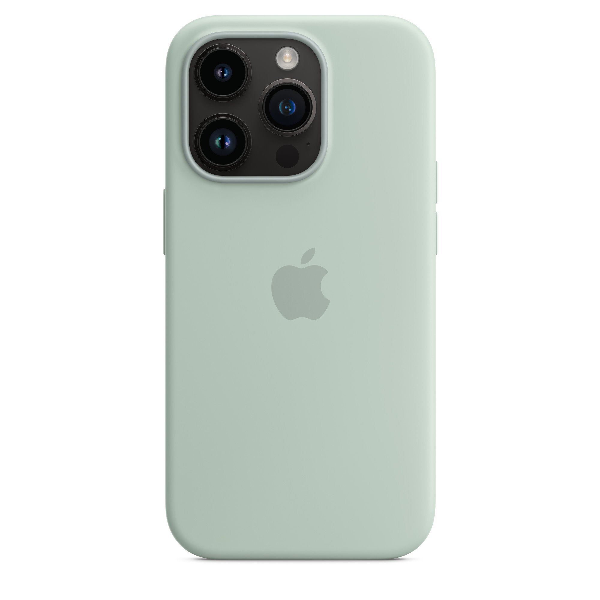 Apple iPhone silikonový kryt s MagSafe na iPhone 14 Pro, dužnatkově modrý