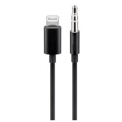 Apple Lightning audio redukční kabel na 3.5 mm stereo jack, 1 m, černý