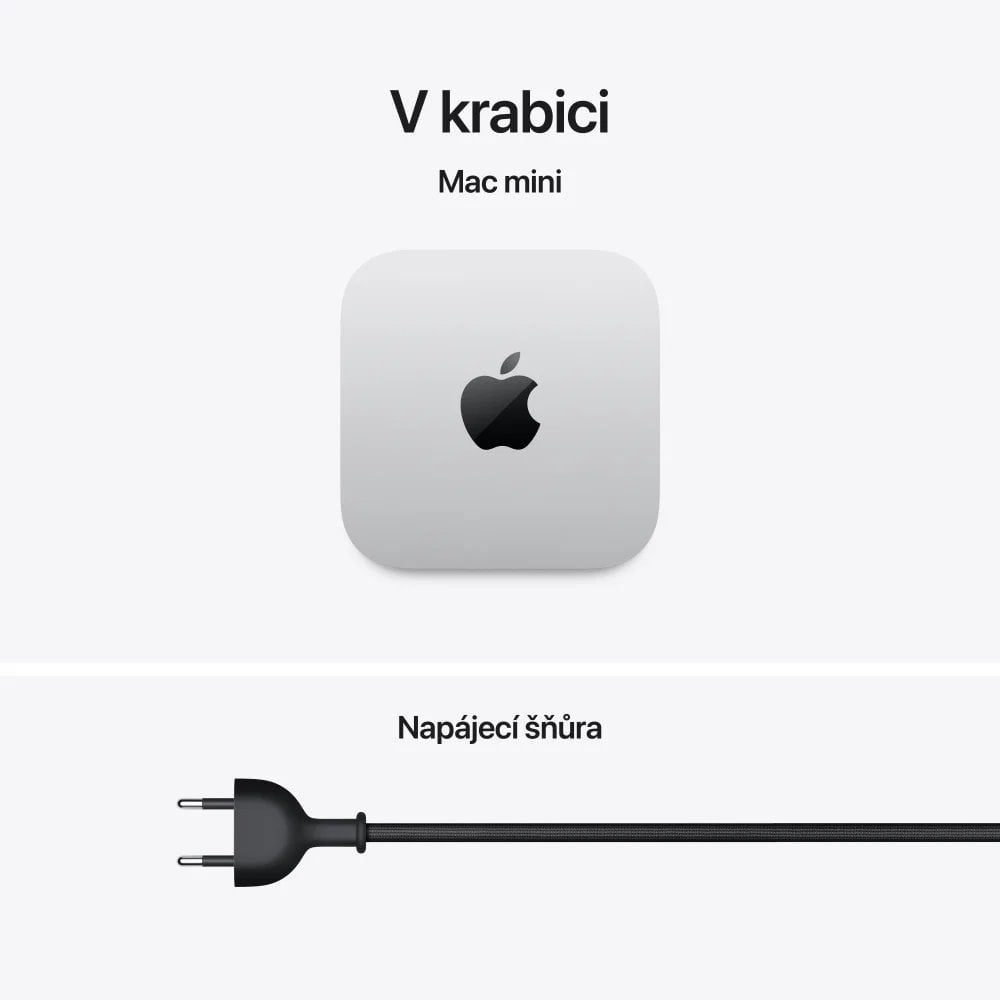 Apple Mac mini, čip M5 Pro, 15-jadrový procesor, 16-jadrová grafická karta, 24 GB, 512 GB SSD