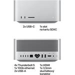 Apple Mac Studio, čip M5 Max, 18-jadrový procesor, 32-jadrová grafická karta, 36 GB, 512 GB