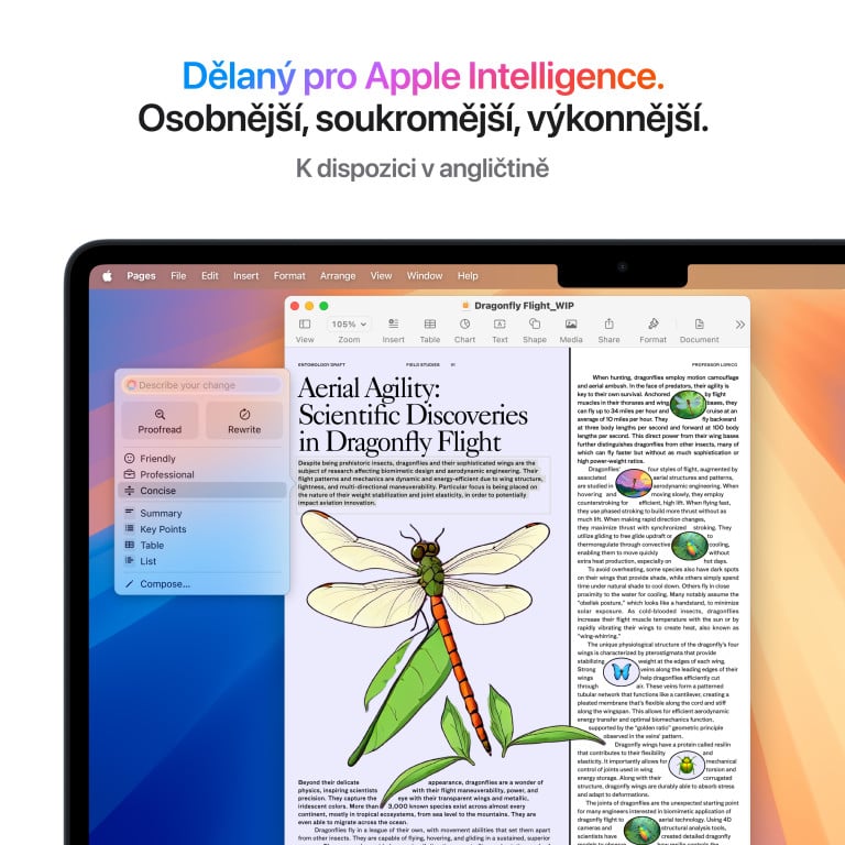 Apple MacBook Air 13, M4 16GB,256GB, midnight, CZ znaky