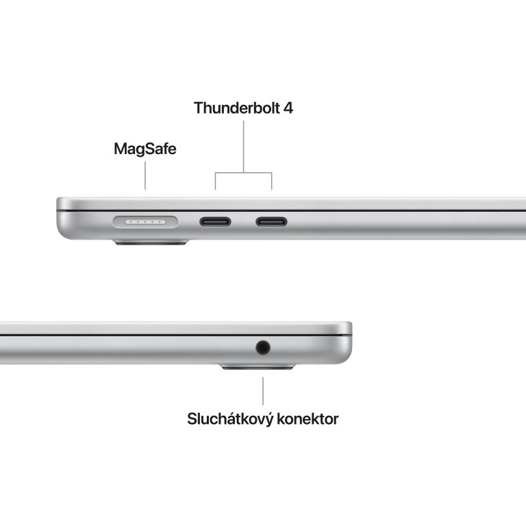 Apple MacBook Air 13, M4 16GB,256GB, silver, CZ znaky