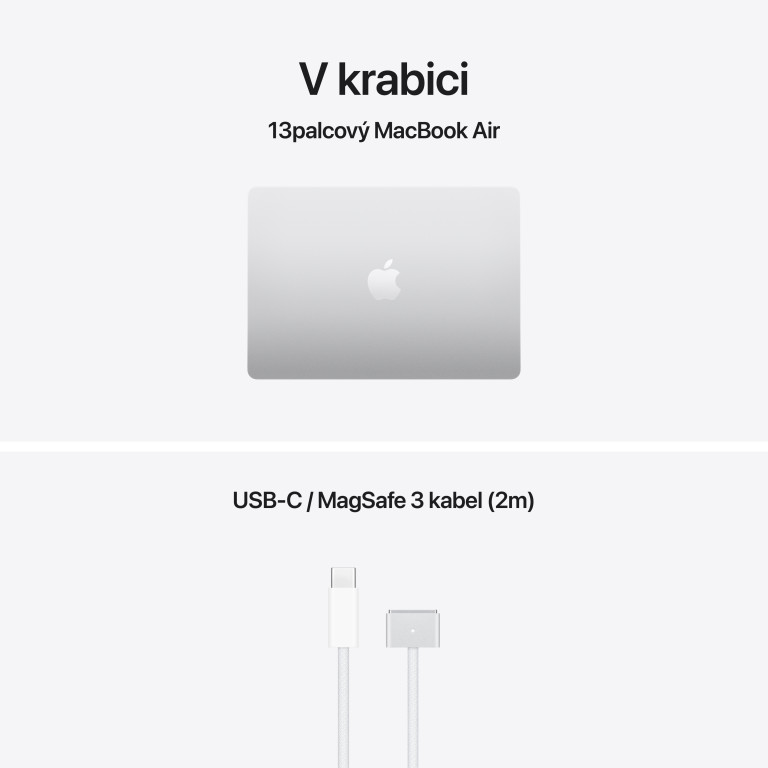 Apple MacBook Air 13" M5 16 GB, 512 GB SSD, strieborný