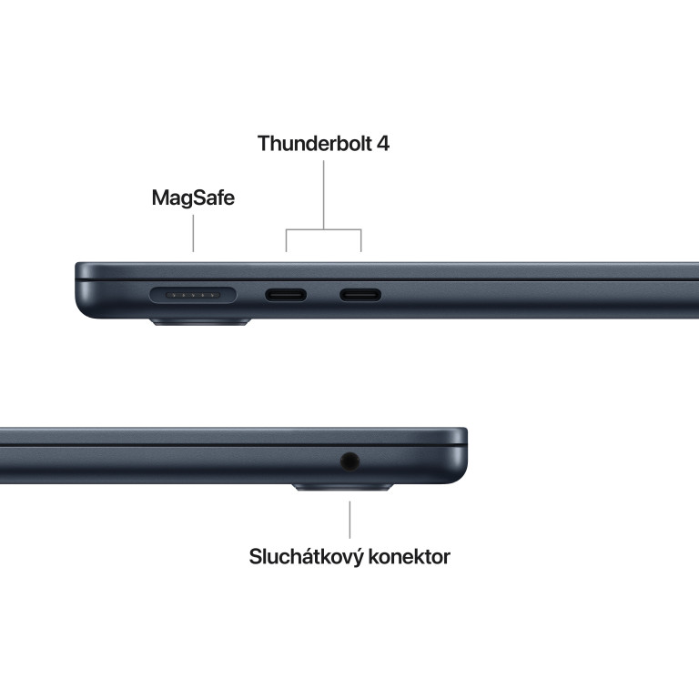 Apple MacBook Air 13" M5 24 GB, 1 TB SSD, polnočná čierna