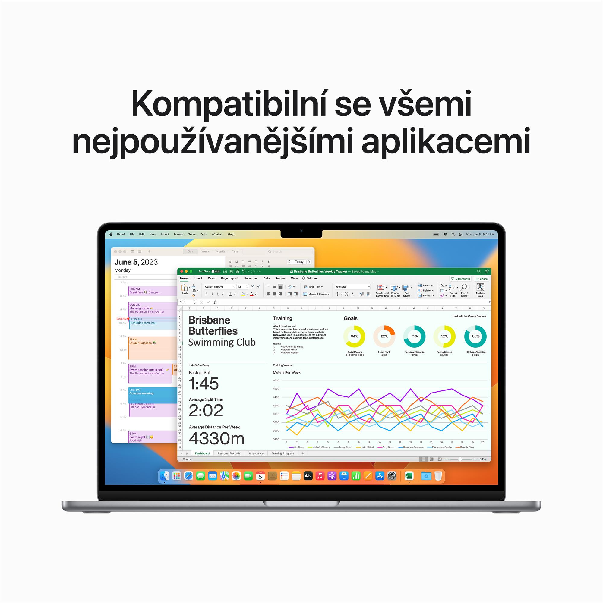 Apple MacBook Air 15",M2 8-core CPU/10-core GPU,8GB,256GB,Space Grey,CZ (MQKP3CZ/A)