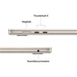 Apple MacBook Air 15" M4 16GB/256GB SSD, hvězdně bílá, SK klávesnice