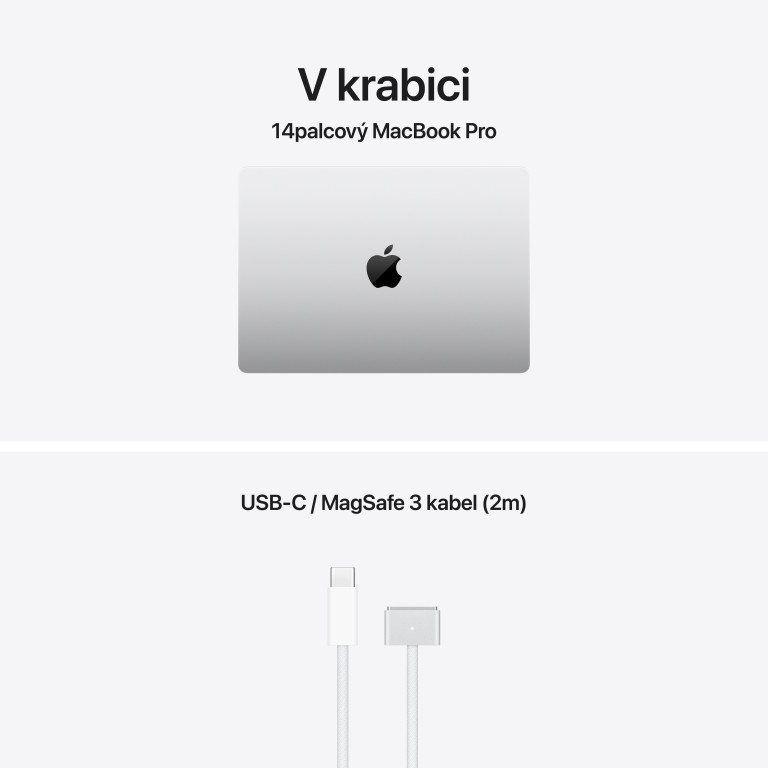 Apple MacBook Pro 14" M5 Max 36 GB, 2 TB SSD, strieborný