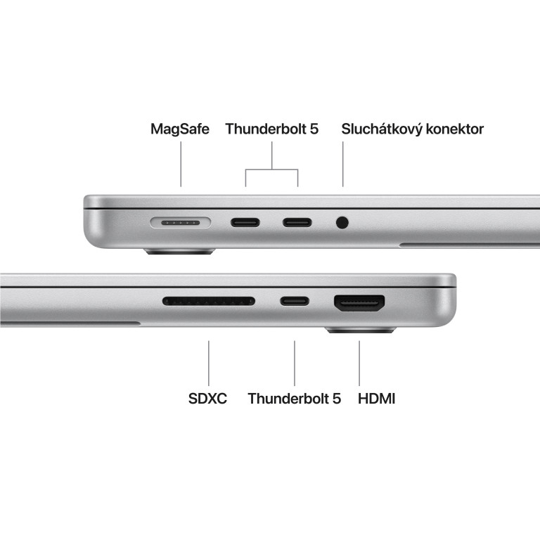 Apple MacBook Pro 14" M5 Pro 24GB, 2TB SSD, stříbrná