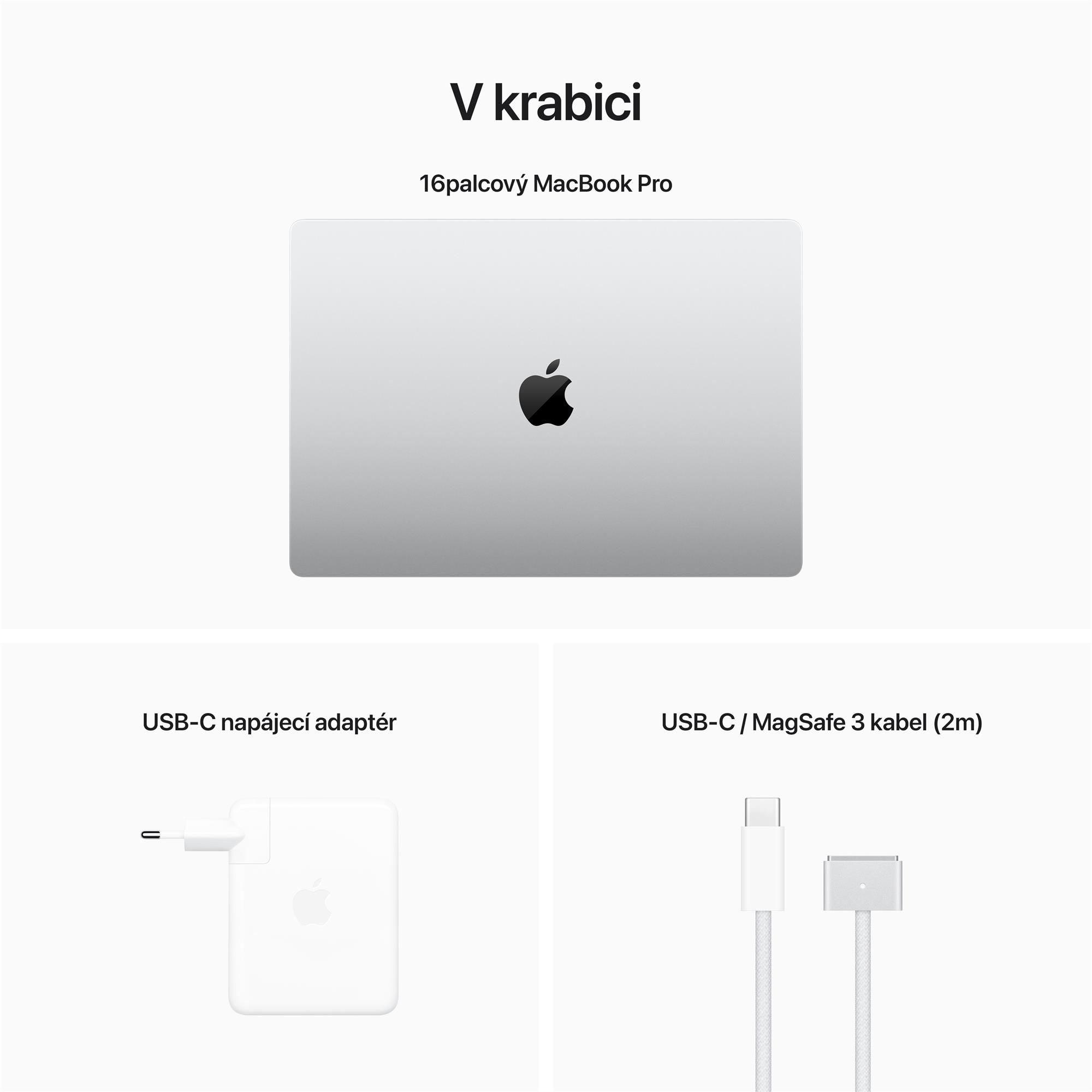 APPLE MacBook Pro 16'',M2 Pro 12-jadrový CPU/19-jadrový GPU,16 GB,1 TB SSD,strieborný (mnwd3cz/a)