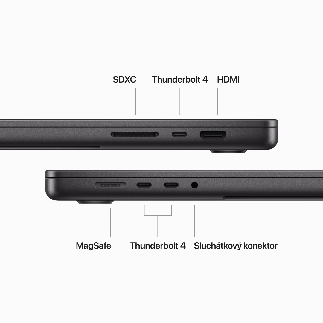 Apple MacBook Pro 16'' M3 Max CZ 2023 Vesmírně černý (MUW63CZ/A)