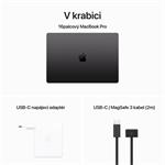 Apple MacBook Pro 16'' M3 Max CZ 2023 Vesmírně černý (MUW63CZ/A)