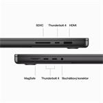 Apple MacBook Pro 16'' M3 Pro CZ 2023 Vesmírně černý (MRW23CZ/A)