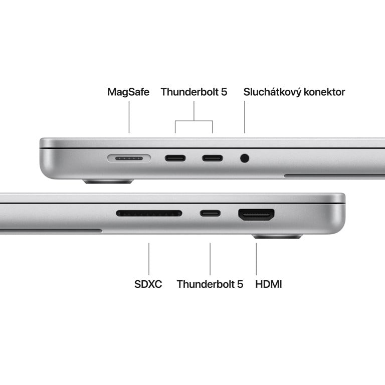 Apple MacBook Pro 16" M5 Max 48 GB, 2 TB SSD, strieborný