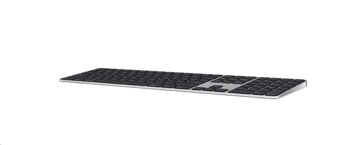 Apple Magic Keyboard s Touch ID a číselnou klávesnicí pro Macy s čipem Apple – český – černé klávesy