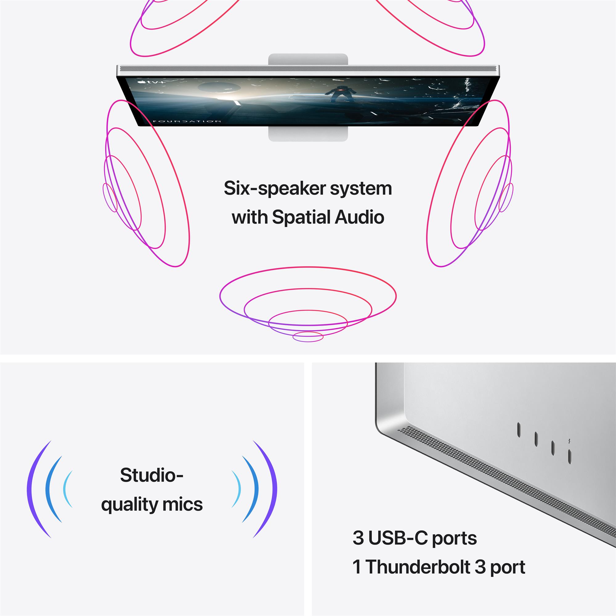 Apple Studio Display 5K,27" LED monitor,Sklo s nanotextúrou,Stojan s nastaviteľnou výškou a sklonom