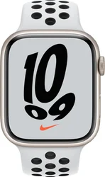 APPLE Watch Nike Series 7, 45mm Star./Plat./Black Nike SportBand (mkna3hc/a)