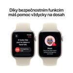 Apple Watch SE 3 GPS 40mm Midnight Aluminium Case with Navy Blue Sport Band - S/M