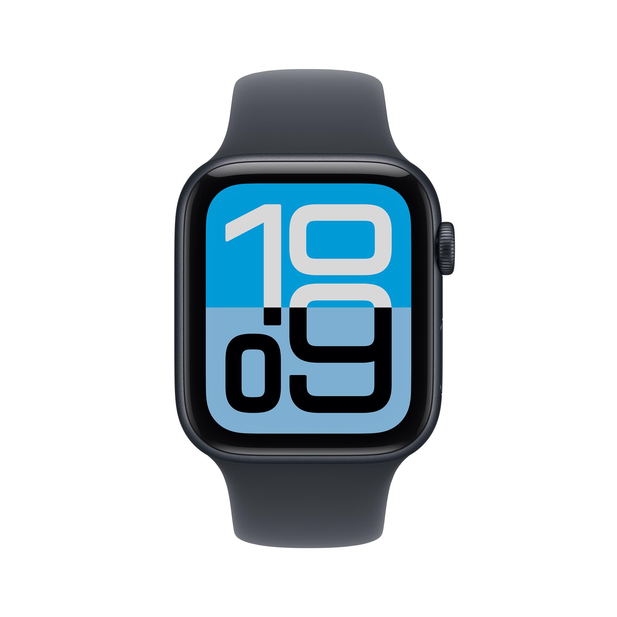 Apple Watch SE 3 GPS + Cellular 40mm Midnight Aluminium Case with Navy Blue Sport Band - M/L