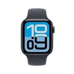 Apple Watch SE 3 GPS + Cellular 44 mm, puzdro v farbe Midnight Aluminium s modrým športovým remienkom – M/L
