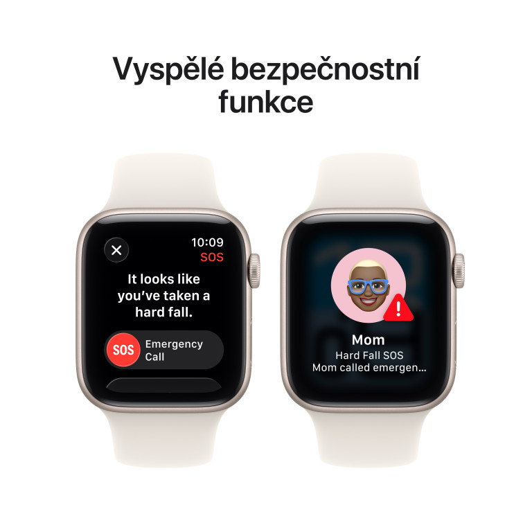 Apple Watch SE 3 GPS + Cellular 44mm Starlight Aluminium Case with Starlight Sport Band - S/M