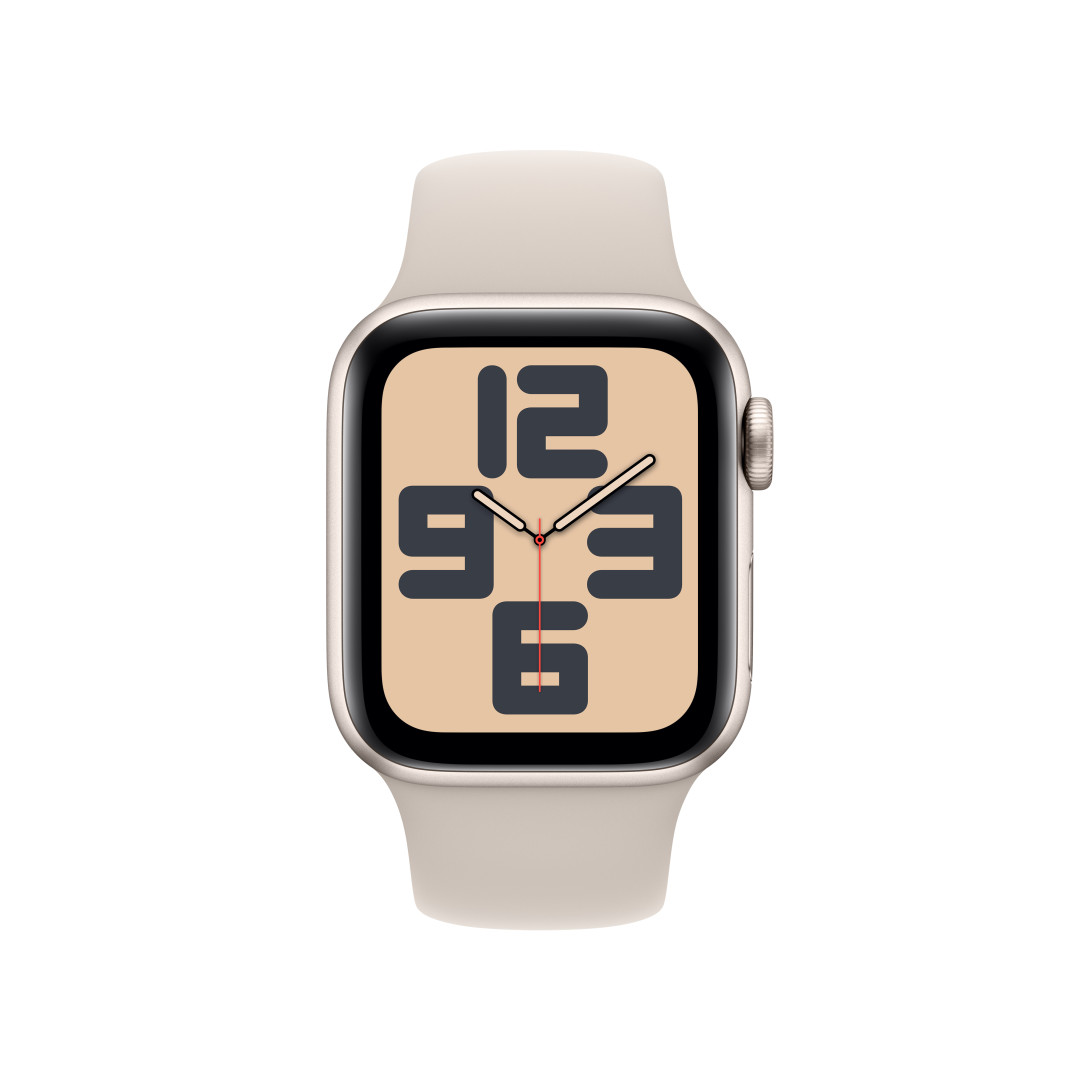 Apple Watch SE 40 mm Star White Aluminium s bielym športovým remienkom - M/L