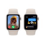 Apple Watch SE 40 mm Star White Aluminium s bielym športovým remienkom - S/M