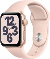 APPLE Watch SE 40mm Gold Aluminium Case with Pink Sand Sport Band - Regular