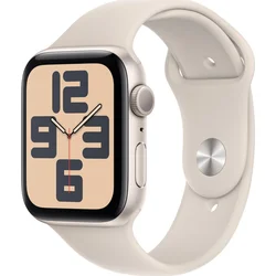 Apple Watch SE 44 mm Star White Aluminium s hviezdičkovým bielym športovým remienkom - S/M