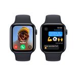 Apple Watch SE 44mm Temně inkoustový hliník s temně inkoustovým sportovním řemínkem - S/M