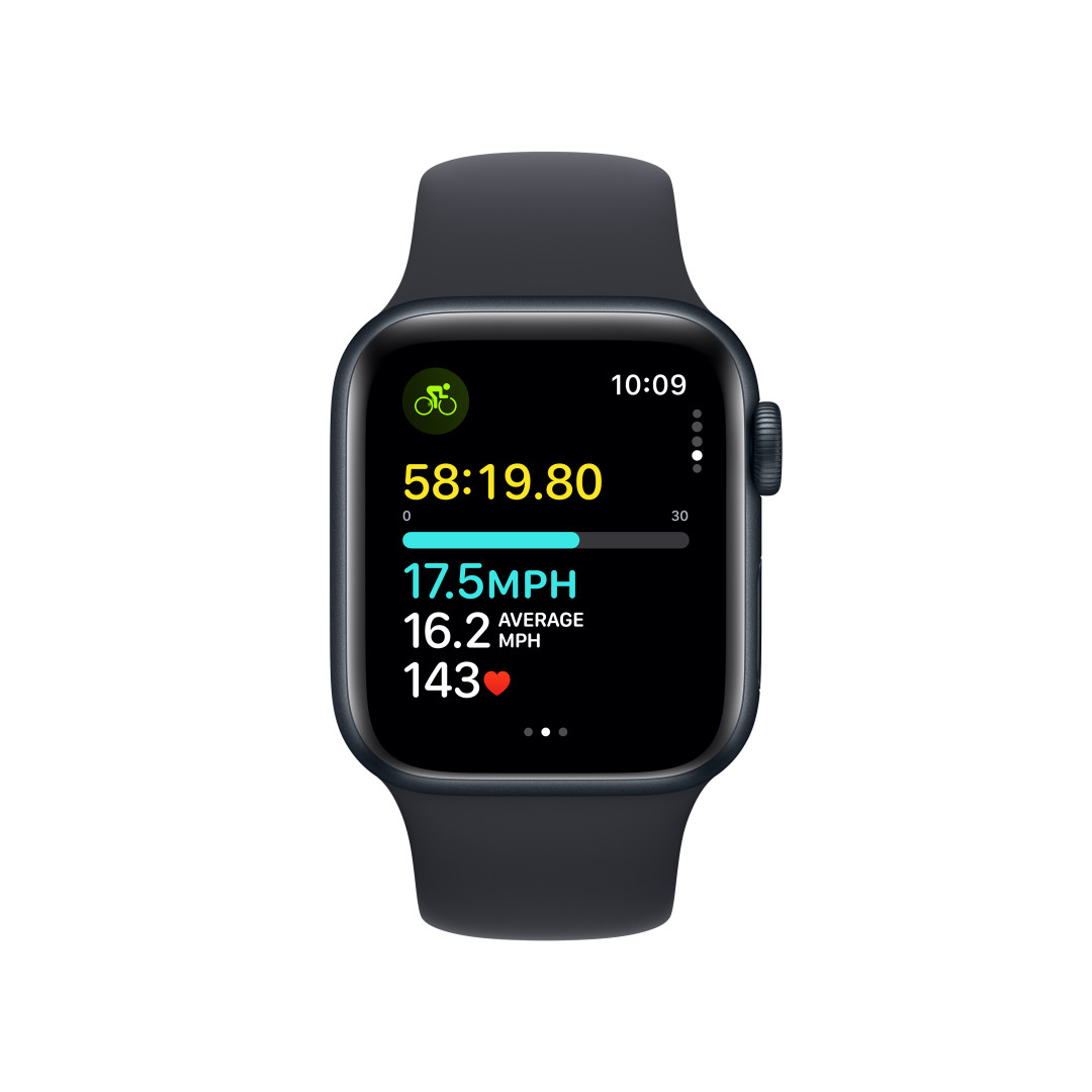 Apple Watch SE Cellular 40 mm Dark Ink Aluminium so športovým remienkom Dark Ink - M/L