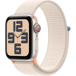 Apple Watch SE Cellular 40 mm Hviezdne biely hliník s hviezdne bielym športovým remienkom