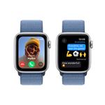 Apple Watch SE Cellular 40mm Stříbrný hliník s ledově modrým provlékacím sportovním řemínkem