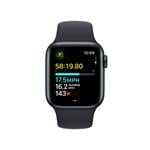 Apple Watch SE Cellular 40mm Temně inkoustový hliník s temně inkoustovým sportovním řemínkem - S/M
