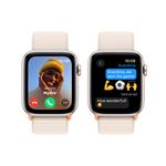 Apple Watch SE Cellular 44 mm Hviezdne biely hliník s hviezdne bielym športovým remienkom