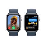 Apple Watch SE Cellular 44 mm Strieborný hliník s búrkovo modrým športovým remienkom - S/M