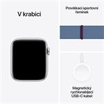 Apple Watch SE Cellular 44 mm Strieborný hliník s ľadovo modrým športovým remienkom