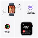 Apple Watch SE Cellular 44mm Hvězdně bílý hliník s hvězdně bílým provlékacím sportovním řemínkem