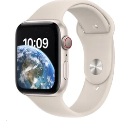 Apple Watch SE GPS Cellular 44mm hliníkové puzdro Starlight so športovým remienkom Starlight - Bežné (mnpt3cs/a)
