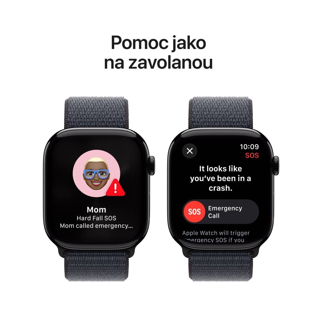 Apple Watch Series 10 GPS 46mm Jet Black Aluminium Case with Ink Sport Loop (MWWR3QC/A)