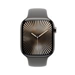 Apple Watch Series 10 GPS + Cellular 42 mm puzdro z prírodného titánu s kamenným športovým remienkom - M/L (MWXE3QC/A)