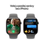 Apple Watch Series 10 GPS + Cellular 42 mm puzdro z prírodného titánu s kamenným športovým remienkom - M/L (MWXE3QC/A)