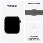 Apple Watch Series 10 GPS + Cellular 42 mm puzdro z prírodného titánu s kamenným športovým remienkom - S/M (MWXD3QC/A)