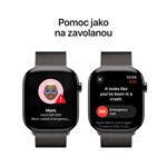 Apple Watch Series 10 GPS + Cellular 42mm bridlicové titánové puzdro s bridlicovou milánskou slučkou (MX053QC/A)