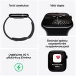 Apple Watch Series 10 GPS + Cellular 42mm Silver Aluminium Case with Blue Cloud Sport Loop (MWX53QC/A)