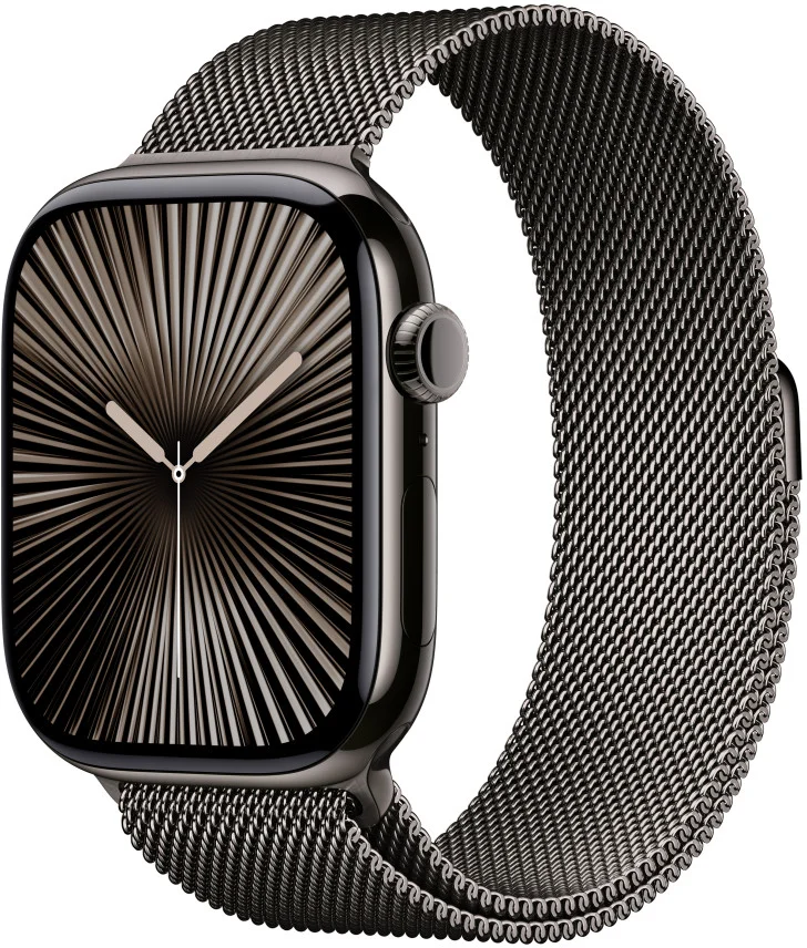 Apple Watch Series 10 GPS + Cellular 42mm Slate Titanium Case with Slate Milanese Loop (MX053QC/A)