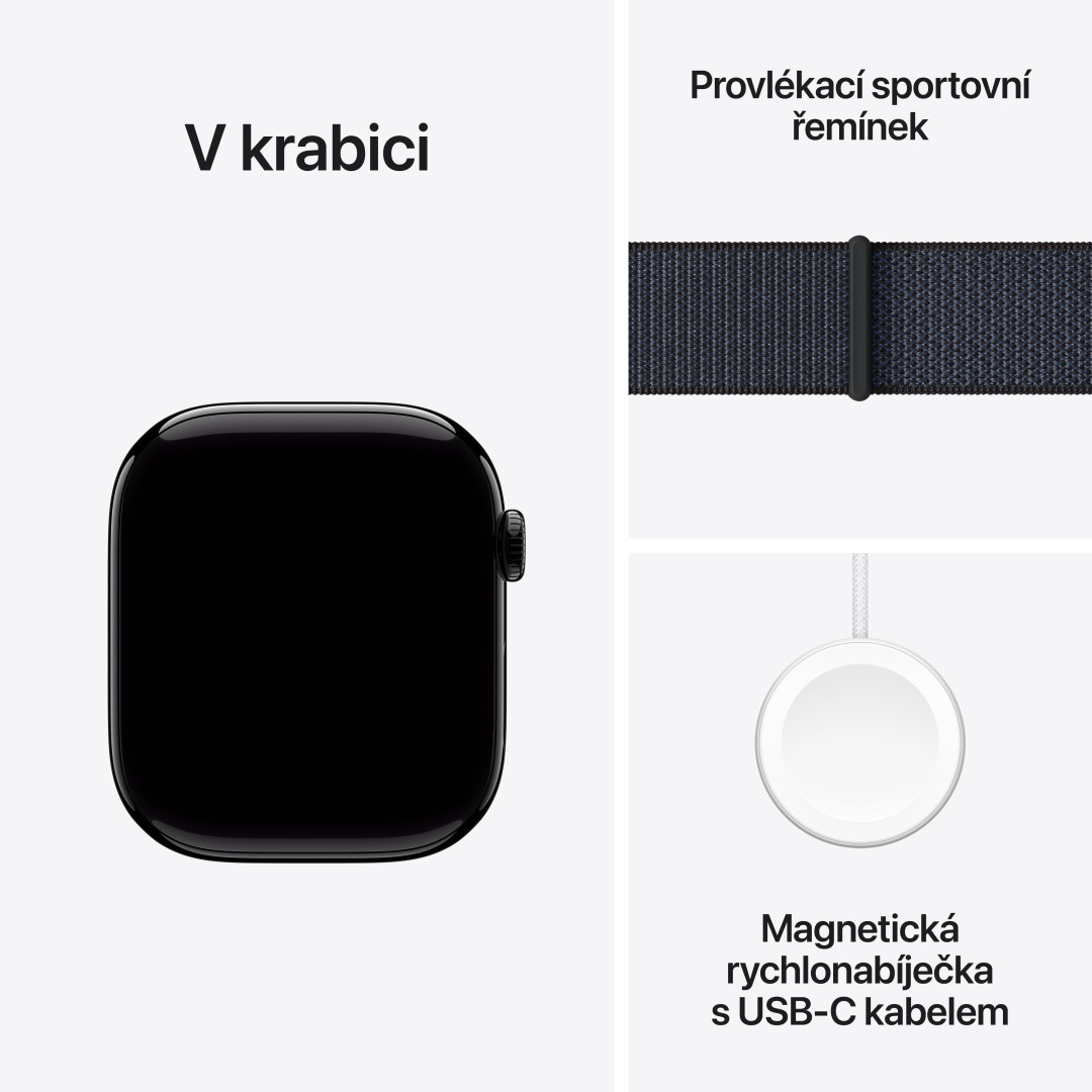Apple Watch Series 10 GPS + Cellular 46mm Black Aluminium Sport
