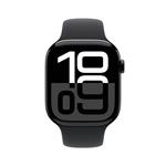 Apple Watch Series 10 GPS + Cellular 46mm Jet Black Aluminium Case with Black Sport Band - S/M (MWY33QC/A)