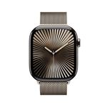 Apple Watch Series 10 GPS + Cellular 46mm Natural Titanium Case with Natural Milanese Loop - S/M (MC7Q4QC/A)