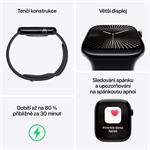 Apple Watch Series 10 GPS + Cellular 46mm puzdro z prírodného titánu s kamenným športovým remienkom - S/M (MWY93QC/A)