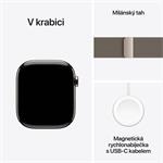 Apple Watch Series 10 GPS + Cellular 46mm puzdro z prírodného titánu s prírodnou milánskou slučkou - M/L (MWYC3QC/A)